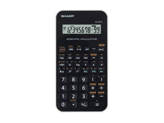 Calcolatrice scientifica SHARP EL-501X con 131 funzioni e ampio display - nero EL501XBWH