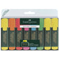 Evidenziatori Faber-Castell Textliner 48 Refill tratto 1-2-5 mm assortiti astuccio da 6+2 omaggio - 154862