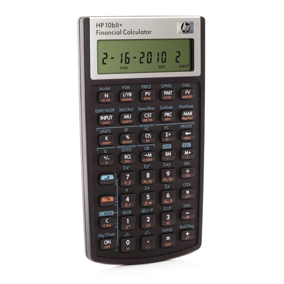 Calcolatrice scientifica HP 10bII+ con display a 12 cifre nero/argento HP-10BIIPLUS/UUZ