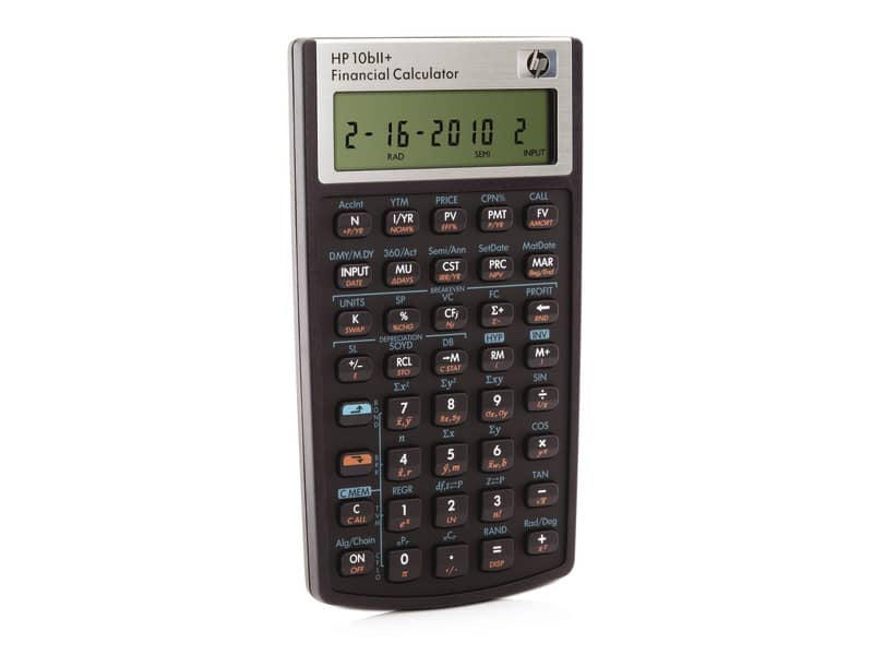 Calcolatrice scientifica HP 10bII+ con display a 12 cifre nero/argento HP-10BIIPLUS/UUZ