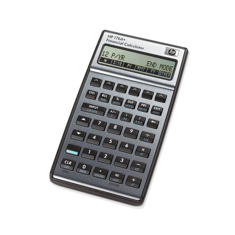 Calcolatrice professionale HP 17bII+ con oltre 250 funzioni - grigio HP-17BIIPLUS/UUZ