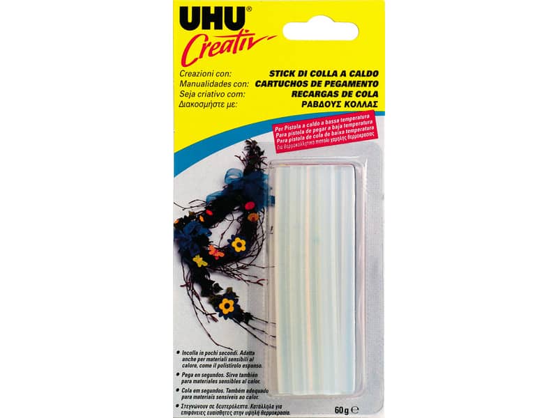 Stick colla a caldo Uhu ⌀ 7 mm  Conf. 15 pezzi - D1522