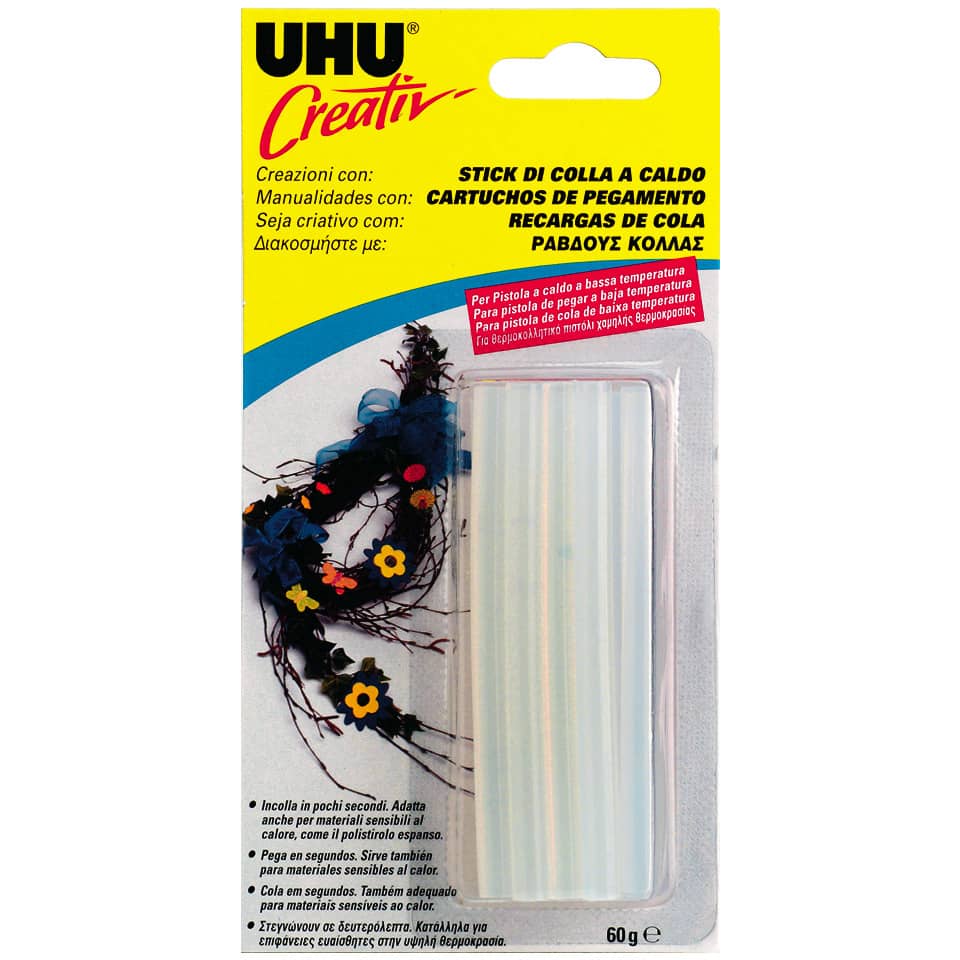 Stick colla a caldo Uhu ⌀ 7 mm  Conf. 15 pezzi - D1522