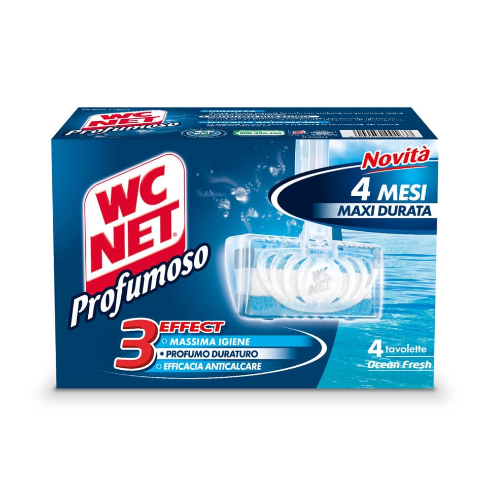 Tavolette igiene WC Net Profumoso ocean fresh 4x34 grammi - M74838