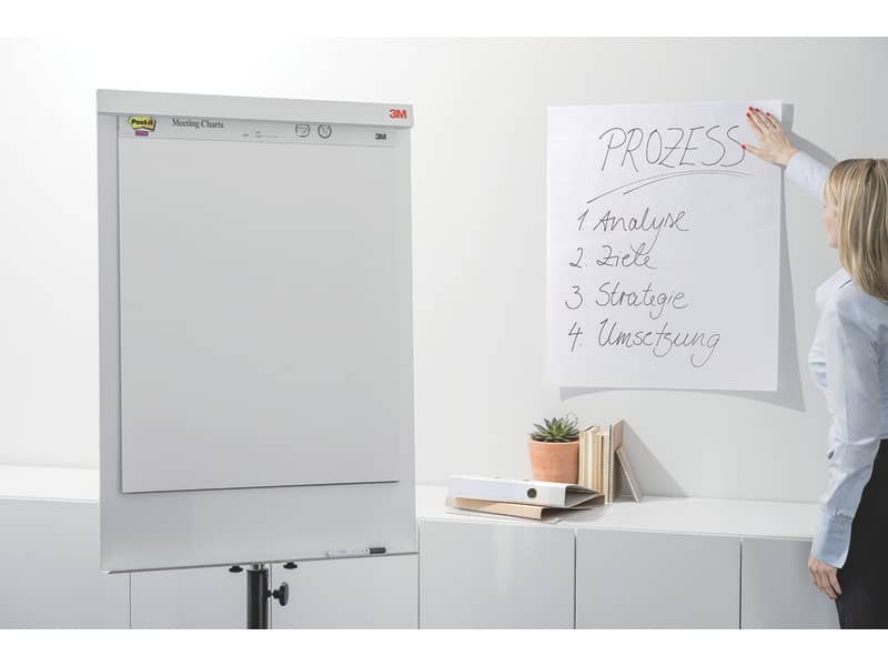 Blocco di fogli da parete Post-it® Super Sticky 63,5x 77,5 cm bianco Conf.2 pezzi - 559RP