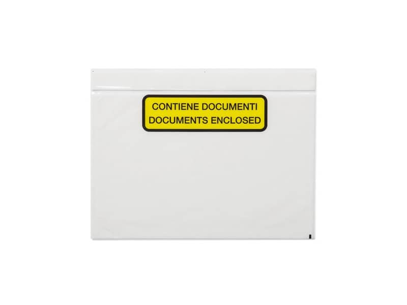 Buste autoadesive portadocumenti WePack trasparente neutro f.to 24x34 cm conf. da 500 buste - A-442/N