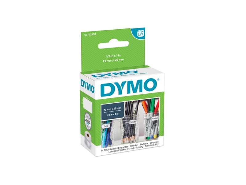 Rotolo da 1000 etichette Dymo LabelWriter multiuso 25x13 mm bianco S0722530