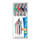 Penna a sfera a scatto Paper Mate Flexgrip Elite L 1,4 mm assortiti set da 4 - S0898691