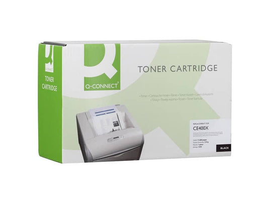 Toner alta resa Q-Connect compatibile con HP CE400X - nero K15537QC