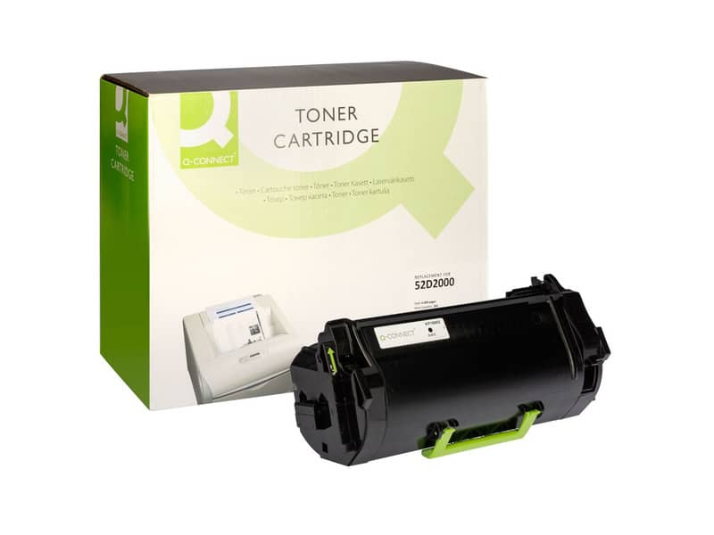 Toner Q-Connect compatibile con Lexmark 52D2000 - nero K15635QC