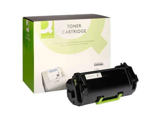Toner Q-Connect compatibile con Lexmark 52D2000 - nero K15635QC