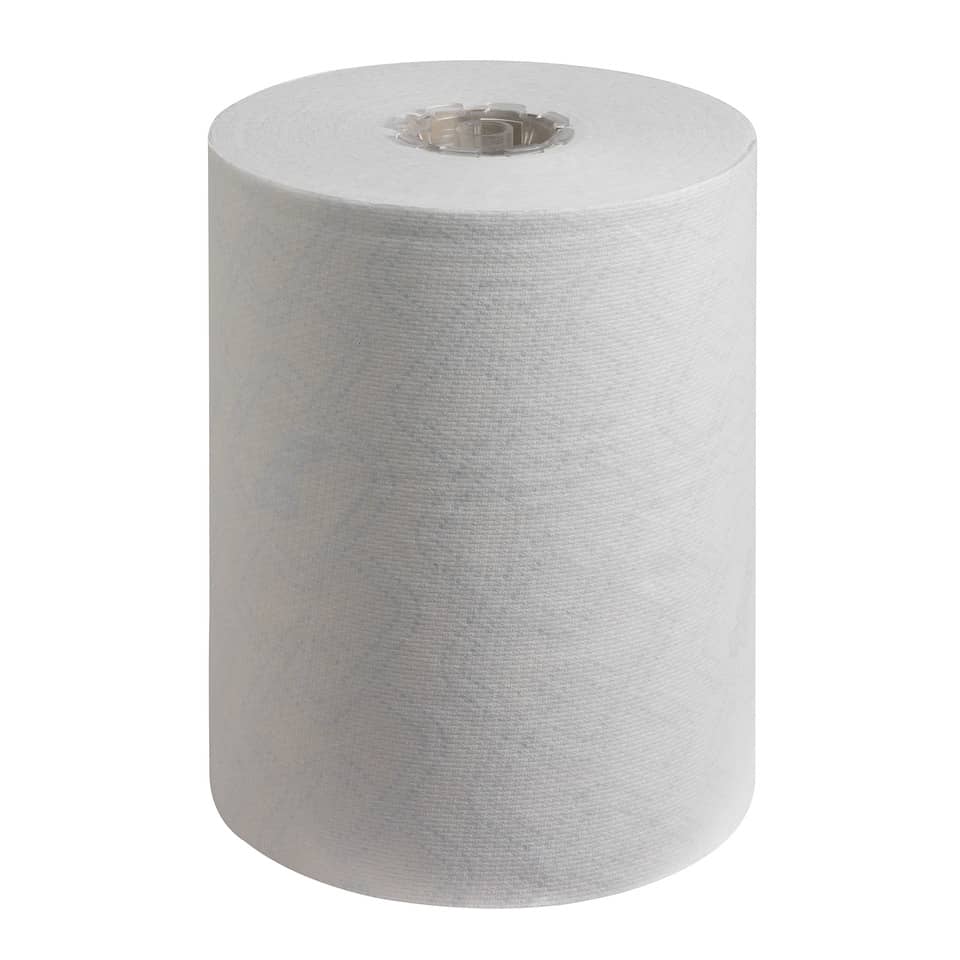 Asciugamani a rotolo SCOTT® in carta bianco 1 velo 19,8 cm x 25 m senza strappi - confezione da 6 rotoli - 6621