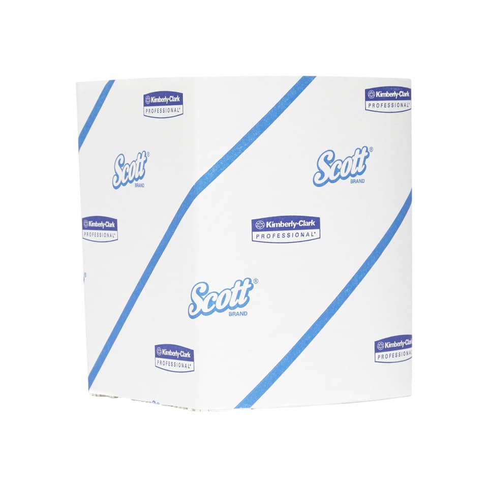 Carta igienica piegata SCOTT® in carta riciclata 250 strappi bianco 36 rotoli - 8508