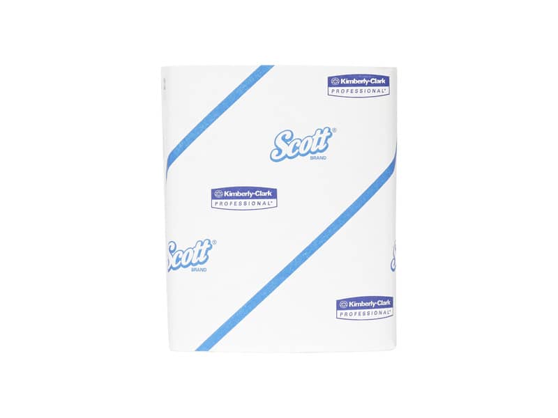 Carta igienica piegata SCOTT® in carta riciclata 250 strappi bianco 36 rotoli - 8508