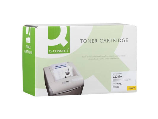 Toner Q-Connect compatibile con HP CE262A - giallo K15370QC