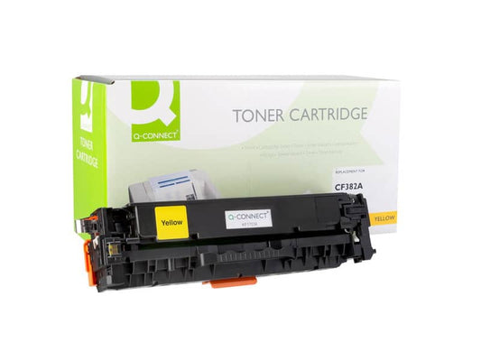 Toner Q-Connect compatibile con HP CF382A - giallo K15752QC