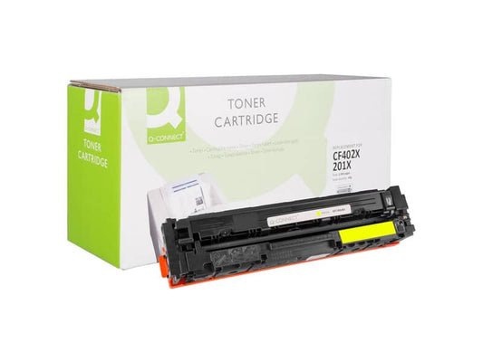 Toner alta resa Q-Connect compatibile con HP CF402X - giallo K15835QC