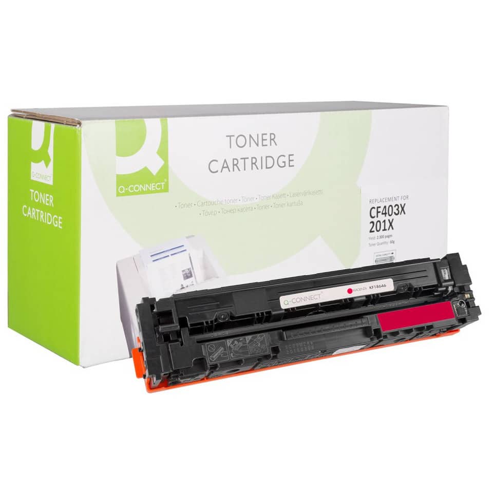 Toner alta resa Q-Connect compatibile HP CF403X - magenta K15834QC
