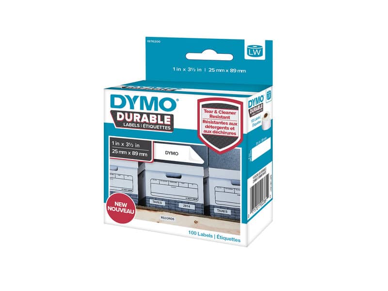 Rotolo da 100 etichette Dymo LabelWriter durable indirizzi 89x25 mm bianco 1933081
