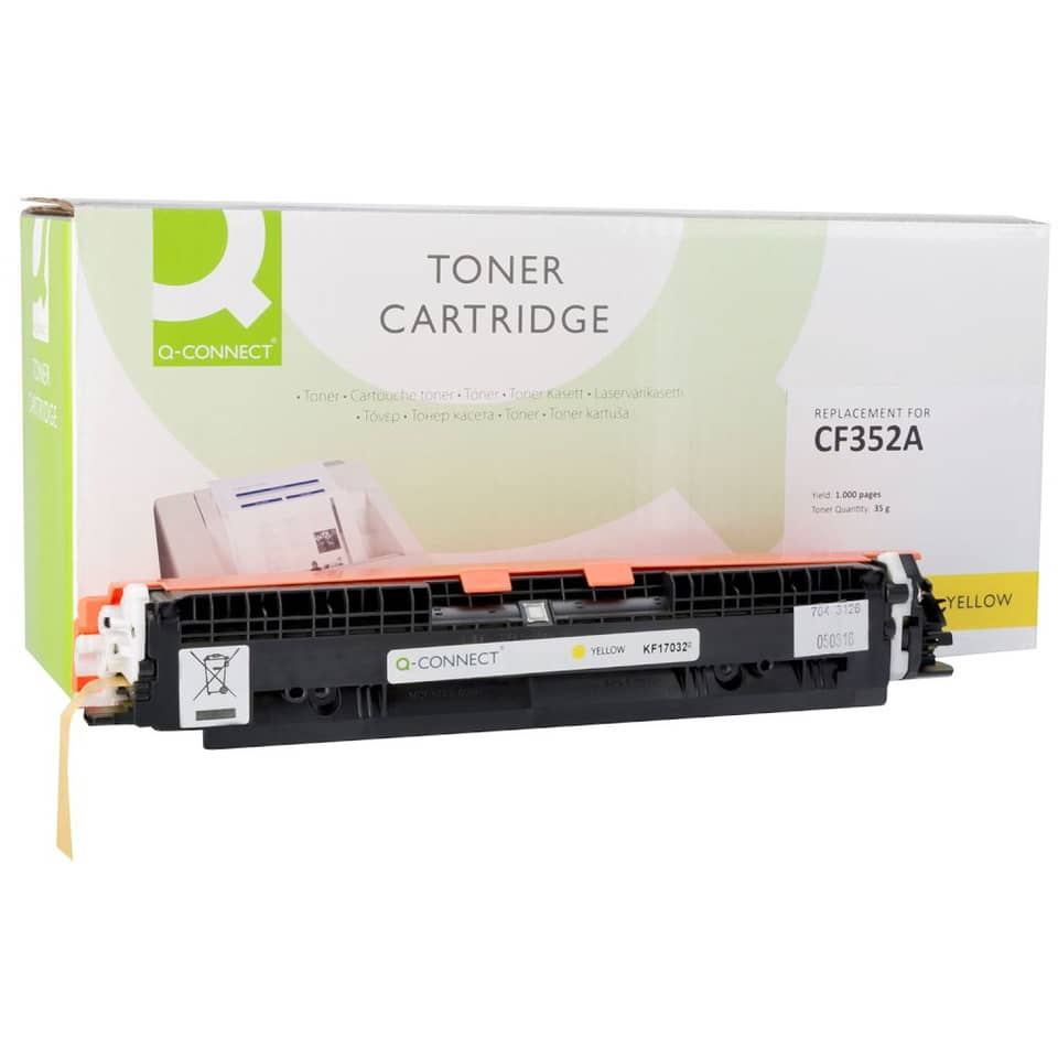 Toner Q-Connect compatibile con HP CF352A - giallo K15731QC