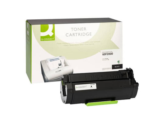 Toner Q-Connect compatibile con Lexmark 60F2000 - nero K15640QC