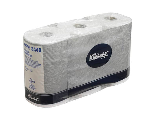Carta igienica 3 veli KLEENEX® in carta a 3 veli 350 strappi bianco pacco da 6 rotoli - 8440
