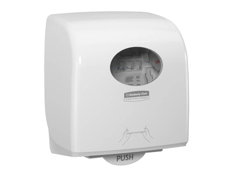 Dispenser di asciugamani a rotolo AQUARIUS* in plastica bianco 7955