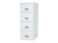 Classificatore ignifugo Fire File Phoenix bianco - Ral 9003 4 cassetti da 49lt. con chiave - FS 2254 K