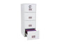 Classificatore ignifugo Phoenix bianco - Ral 9003 4 cassetti da 49lt. con serratura elettronica R3 - FS 2254 E