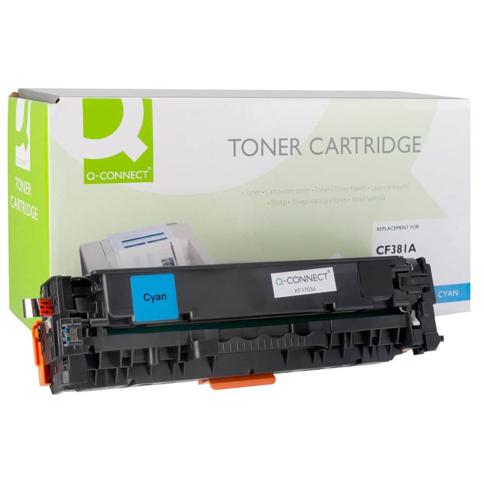 Toner Q-Connect compatibile con HP CF381A - ciano K15750QC