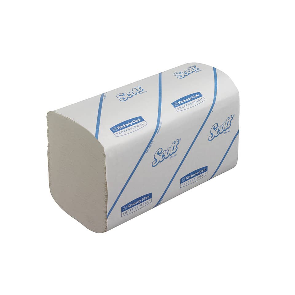 Asciugamani intercalati SCOTT® in carta bianco 21,5x21 cm 15 fascette da 300 fogli - 6659