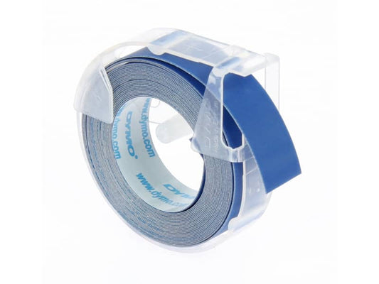 Nastro a rilievo 3D per etichettatrici Dymo vinile 9 mm x 3 m bianco/blu S0898140