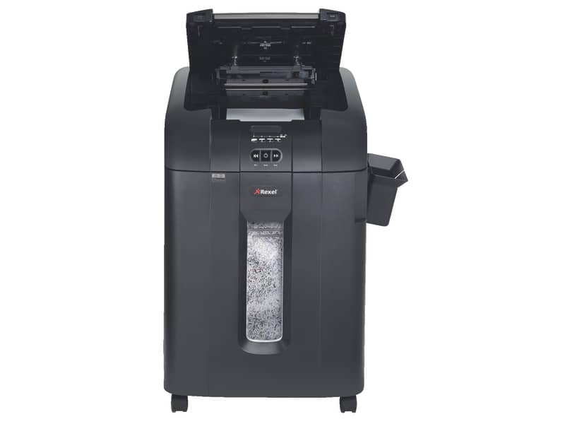 Distruggidocumenti ad alimentazione automatica Rexel Auto+600M P-5 80 L taglio microframmenti 2x15 mm 2104500EUA