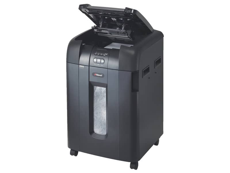 Distruggidocumenti ad alimentazione automatica Rexel Auto+600X P-4 80 L taglio a frammenti 4x40 mm - 2103500EUA
