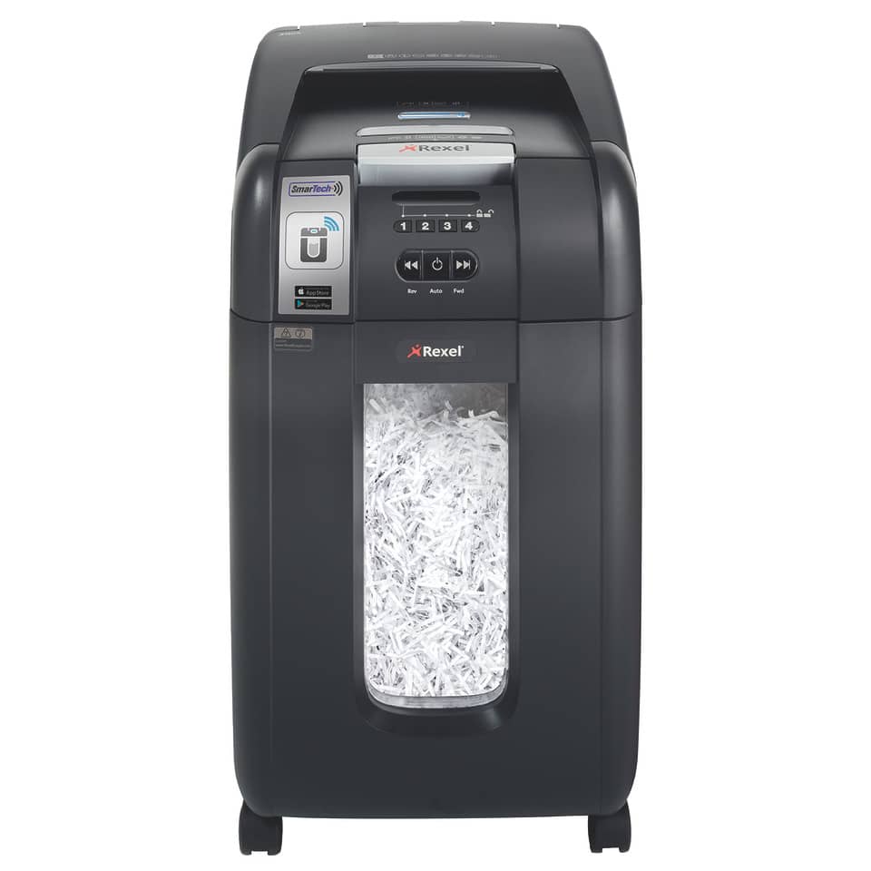 Distruggidocumenti ad alimentazione automatica Rexel Auto+300X Smartech P-4 40 L taglio frammenti 4x40 mm 2103250EUS