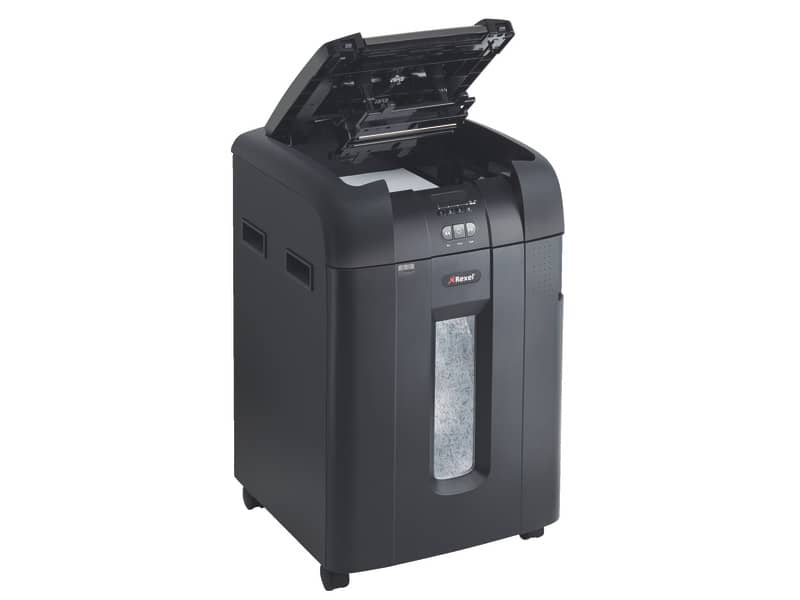 Distruggidocumenti ad alimentazione automatica Rexel Auto+600M P-5 80 L taglio microframmenti 2x15 mm 2104500EUA