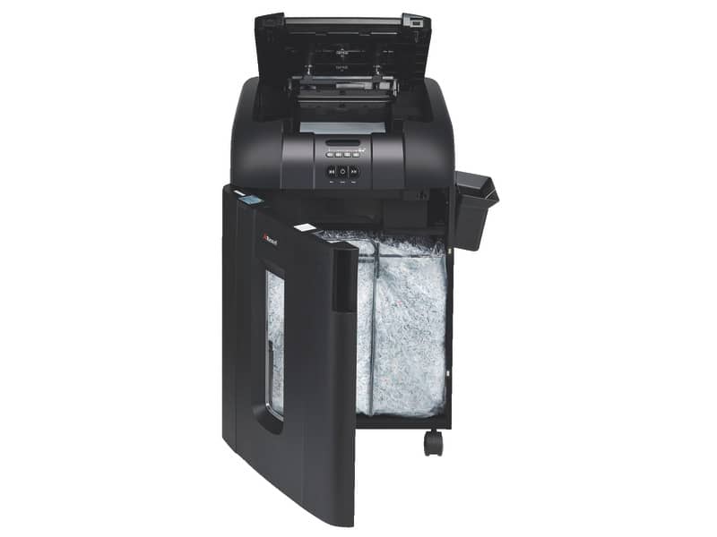 Distruggidocumenti ad alimentazione automatica Rexel Auto+600M P-5 80 L taglio microframmenti 2x15 mm 2104500EUA