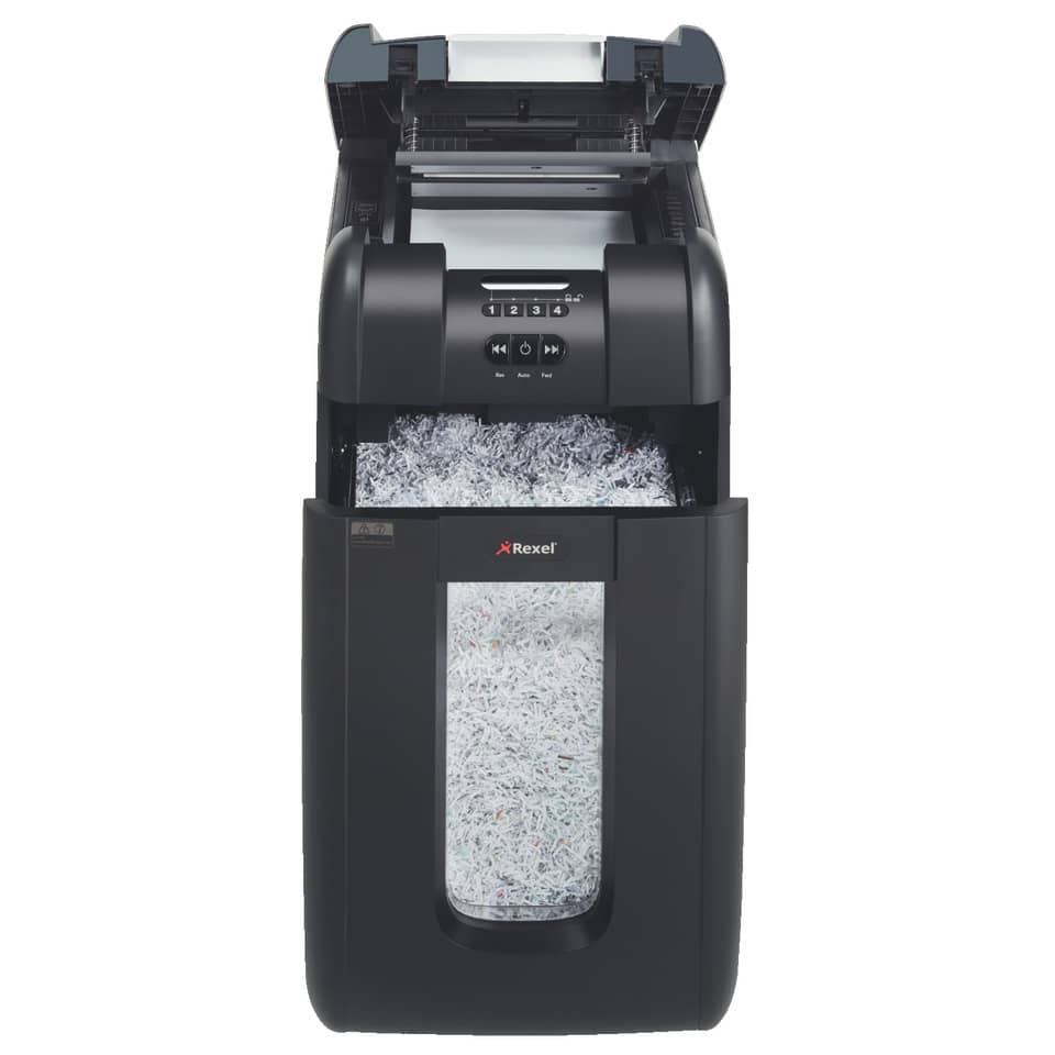 Distruggidocumenti ad alimentazione automatica Rexel Auto+ 300M P-5 40 L taglio microframmenti 2x15 mm 2104300EU