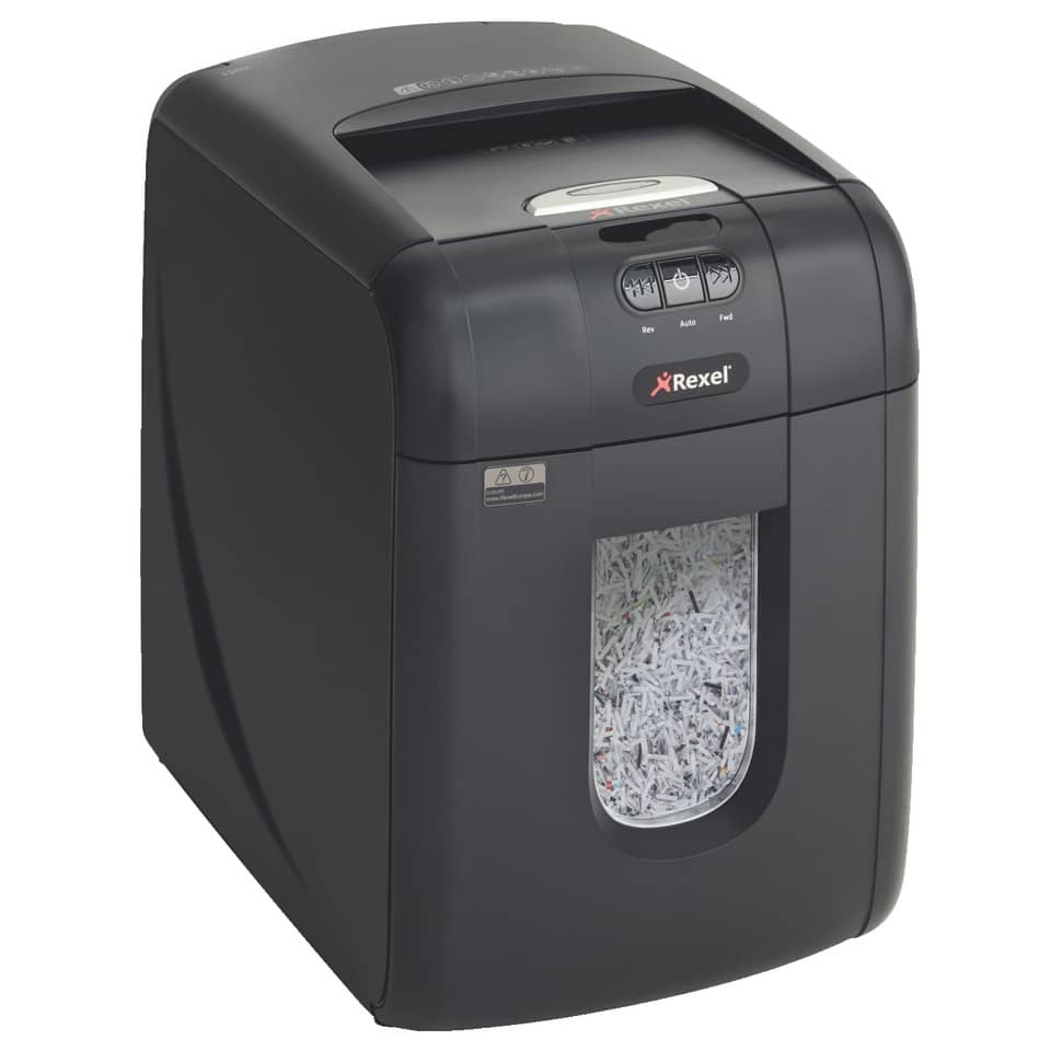 Distruggidocumenti ad alimentazione automatica Rexel Auto+130M P-5 26 L taglio microframmenti 2x15 mm 2104100EUA