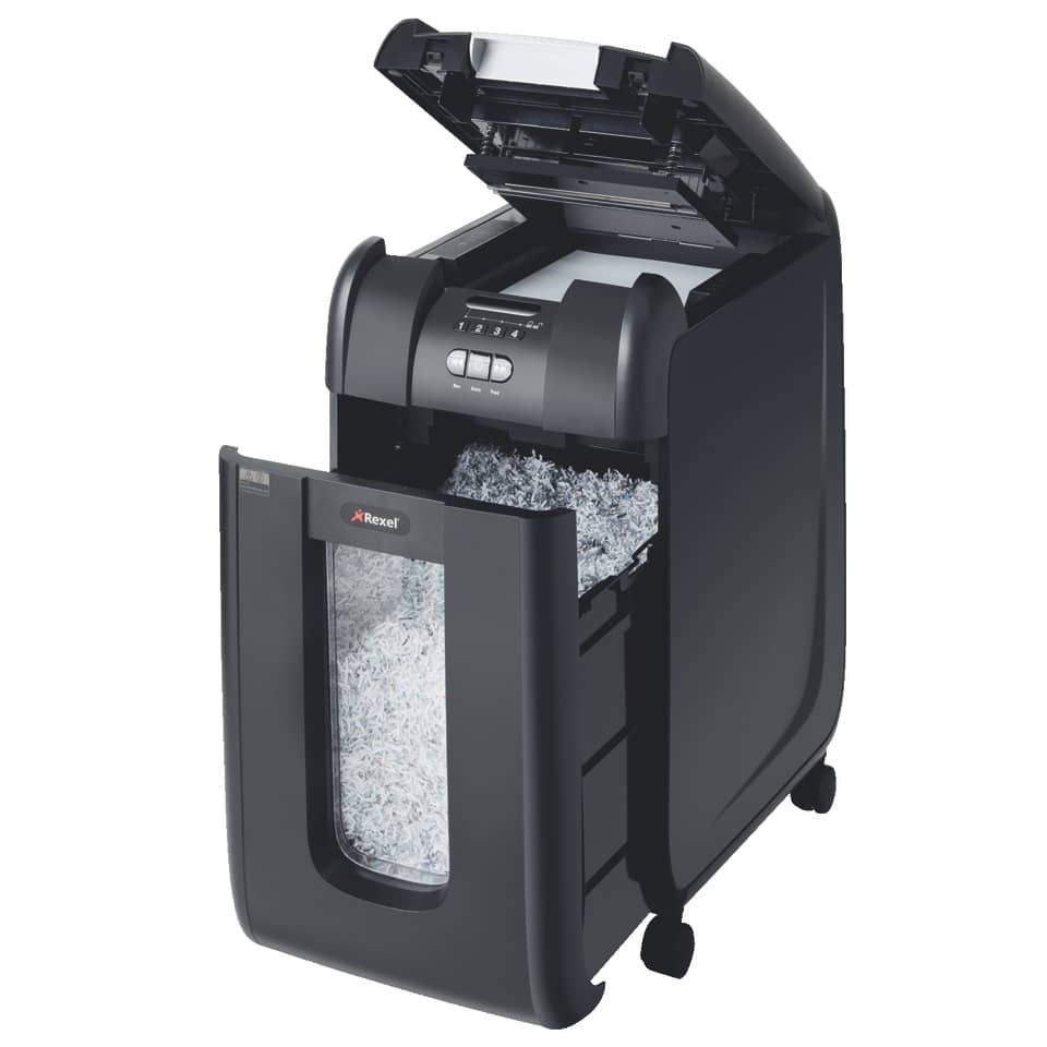Distruggidocumenti ad alimentazione automatica Rexel Auto+ 300M P-5 40 L taglio microframmenti 2x15 mm 2104300EU