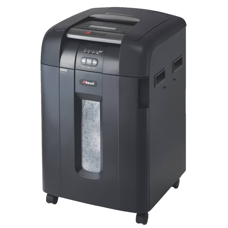 Distruggidocumenti ad alimentazione automatica Rexel Auto+600M P-5 80 L taglio microframmenti 2x15 mm 2104500EUA