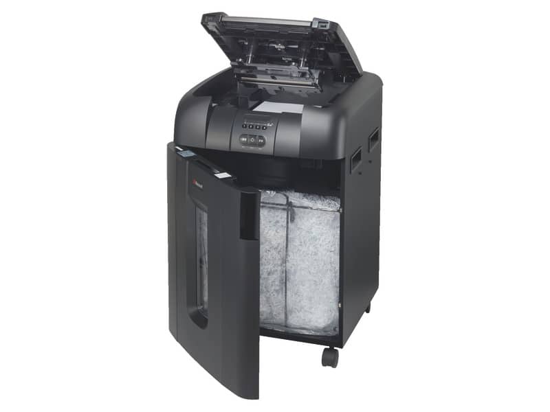 Distruggidocumenti ad alimentazione automatica Rexel Auto+600M P-5 80 L taglio microframmenti 2x15 mm 2104500EUA