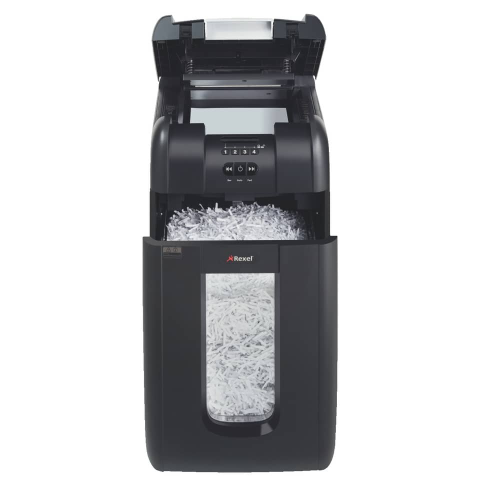 Distruggidocumenti ad alimentazione automatica Rexel Auto+300X Smartech P-4 40 L taglio frammenti 4x40 mm 2103250EUS