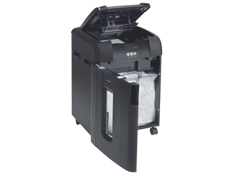 Distruggidocumenti ad alimentazione automatica Rexel Auto+600X P-4 80 L taglio a frammenti 4x40 mm - 2103500EUA