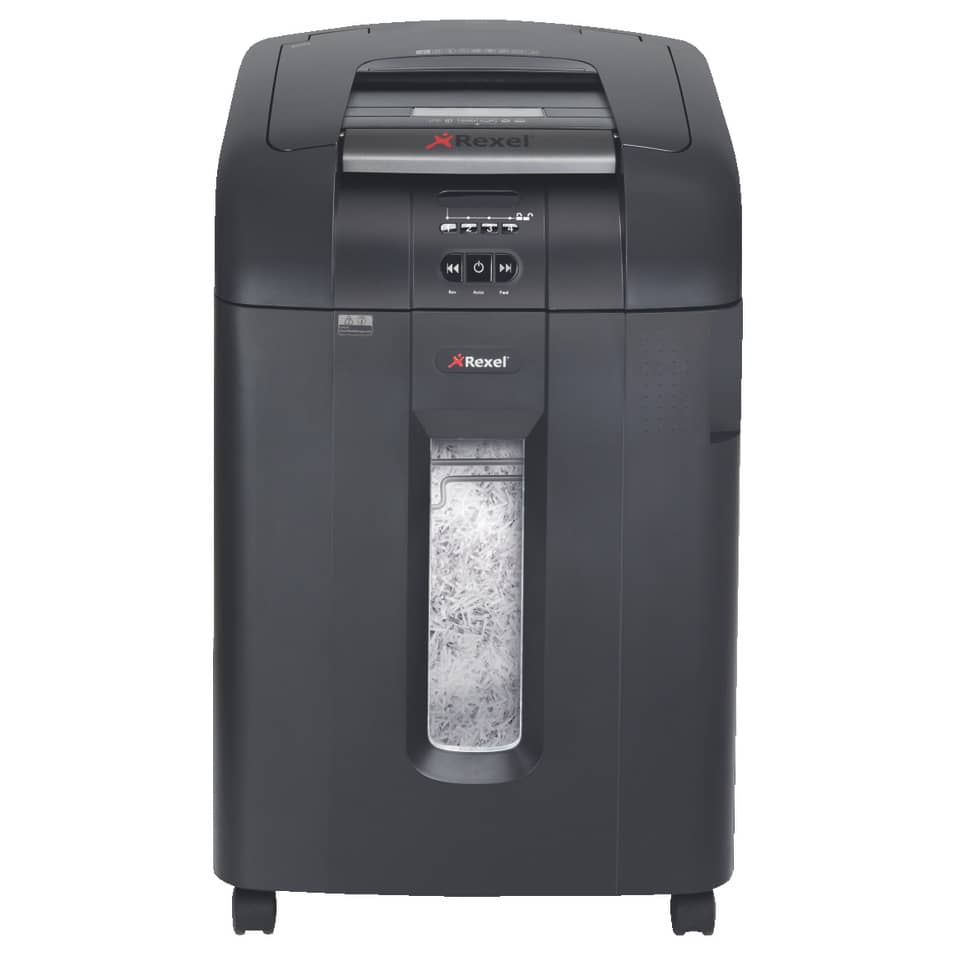 Distruggidocumenti ad alimentazione automatica Rexel Auto+600X P-4 80 L taglio a frammenti 4x40 mm - 2103500EUA