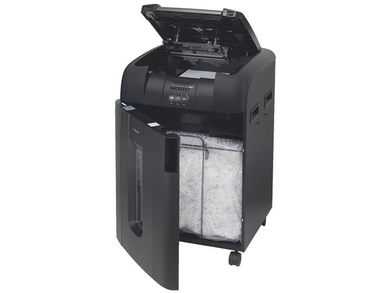 Distruggidocumenti ad alimentazione automatica Rexel Auto+600X P-4 80 L taglio a frammenti 4x40 mm - 2103500EUA
