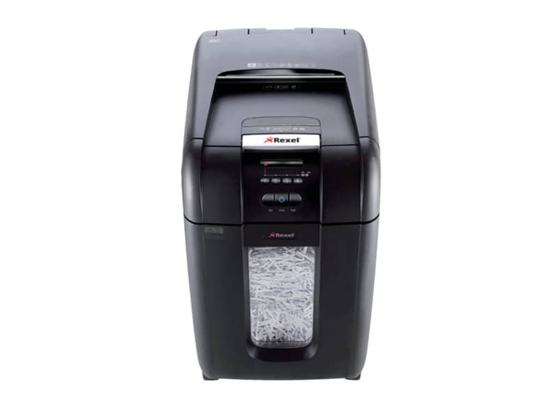 Distruggidocumenti ad alimentazione automatica Rexel Auto+300X P-4 40 L taglio a frammenti 4x40 mm - 2103250EU