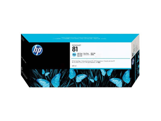 Cartuccia inkjet dye 81 HP ciano chiaro standard C4934A