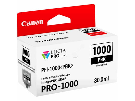 Cartuccia inkjet PFI-1000PBK Canon nero fotografico 0546C001