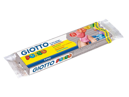 Panetto di plastilina modellabile GIOTTO Pongo 450 g grigio 514413